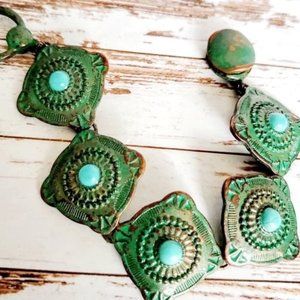 Southwestern Copper Medallion Bracelet